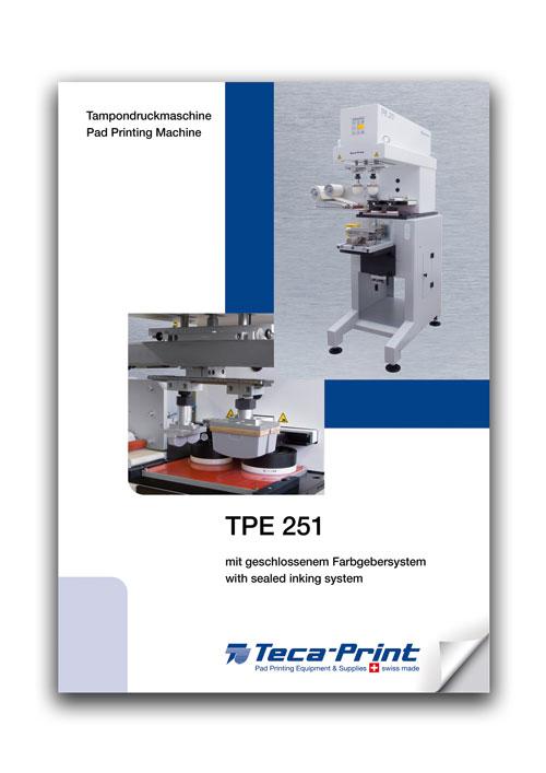 Tampondruckmaschine TPE 251 Prospekt