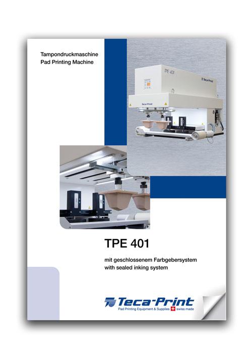 Tampondruckmschine TPE 401 Prospekt