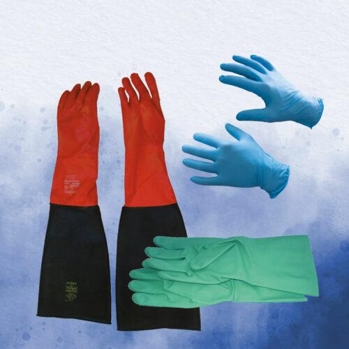 Teca-Print Handschuhe für die Reinigung im Tampondruck