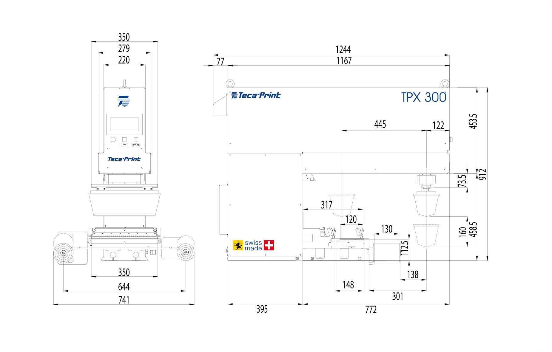Teca-Print Masszeichnung Tampondruckmaschine TPX 300
