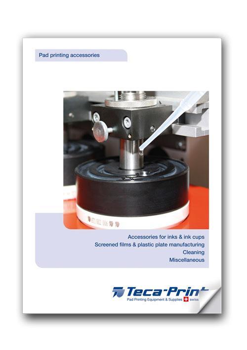 Leaflet Teca-Print accessories for pad printing