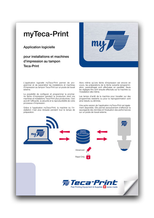 Teca Print prospectus application myTeca-Print