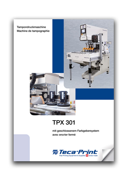 Prospectus TPX 301 machine de tampographie